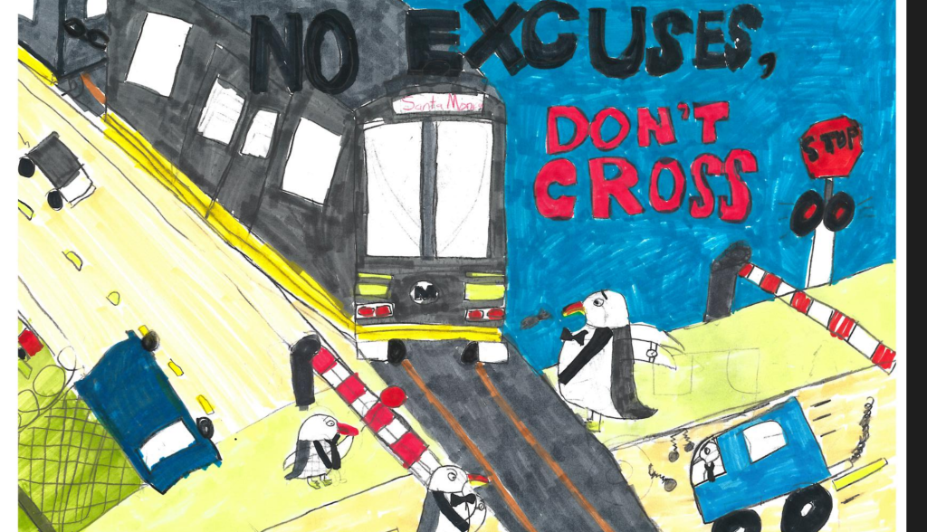 Winners In Santa Monica Train Safety Poster Contest - Canyon News