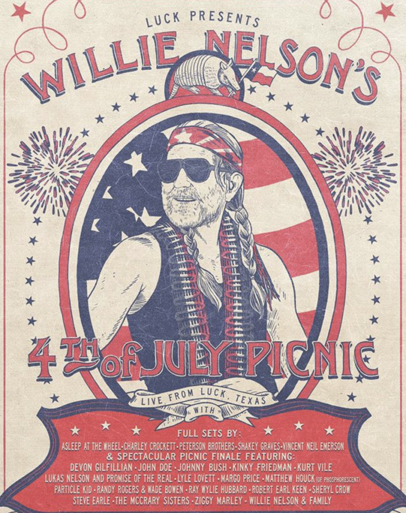 Willie Nelson’s July 4th Virtual Picnic Canyon News